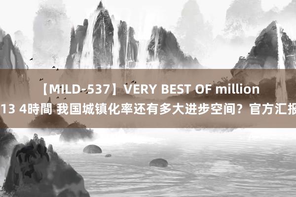 【MILD-537】VERY BEST OF million 13 4時間 我国城镇化率还有多大进步空间？官方汇报