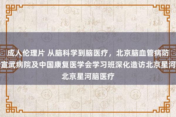 成人伦理片 从脑科学到脑医疗，北京脑血管病防治协会宣武病院及中国康复医学会学习班深化造访北京星河脑医疗