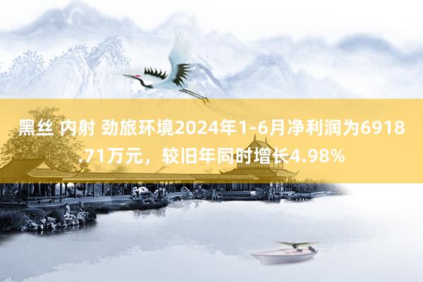 黑丝 内射 劲旅环境2024年1-6月净利润为6918.71万元，较旧年同时增长4.98%