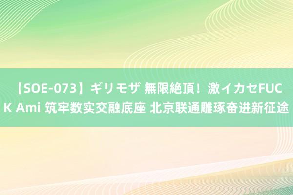 【SOE-073】ギリモザ 無限絶頂！激イカセFUCK Ami 筑牢数实交融底座 北京联通雕琢奋进新征途