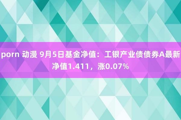 porn 动漫 9月5日基金净值：工银产业债债券A最新净值1.411，涨0.07%